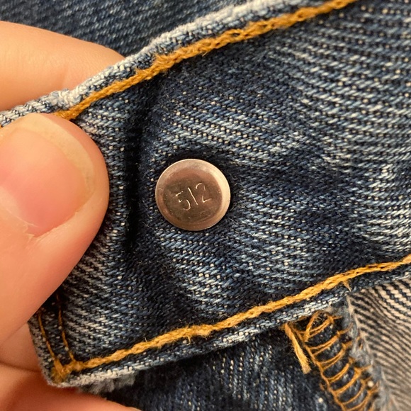 VTG LEVI'S 550 Horseshoe Tapered Leg Relaxed Fit Jean SZ: 14 REG Short - Picture 6 of 11